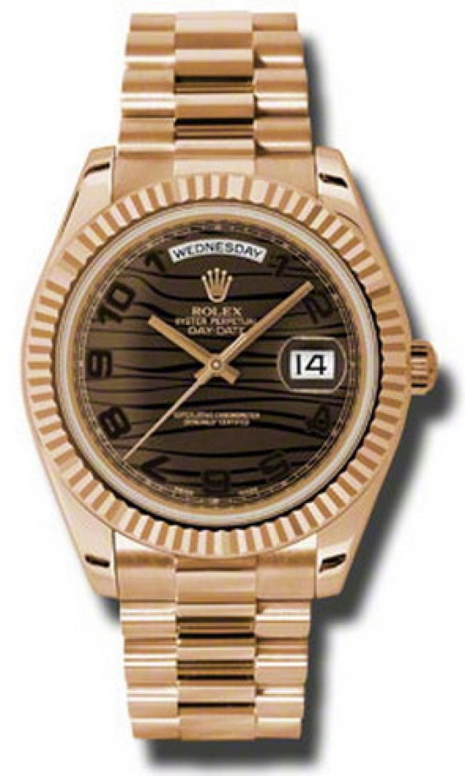 Rolex 218235 brwap Day-Date Everose Gold - фото 1