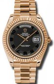 Rolex Day-Date 218235 black Everose Gold