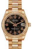 Rolex Datejust Ladies 178275 black Everose Gold