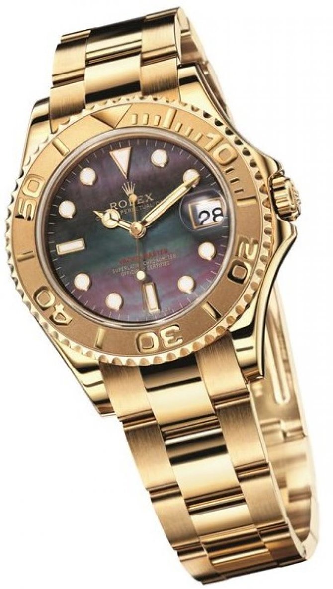 Rolex 168628 black Yacht Master II Yacht-Master 35mm Yellow Gold - фото 3