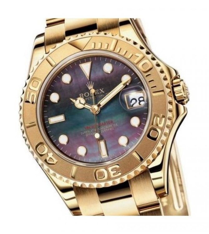 Rolex 168628 black Yacht Master II Yacht-Master 35mm Yellow Gold - фото 2