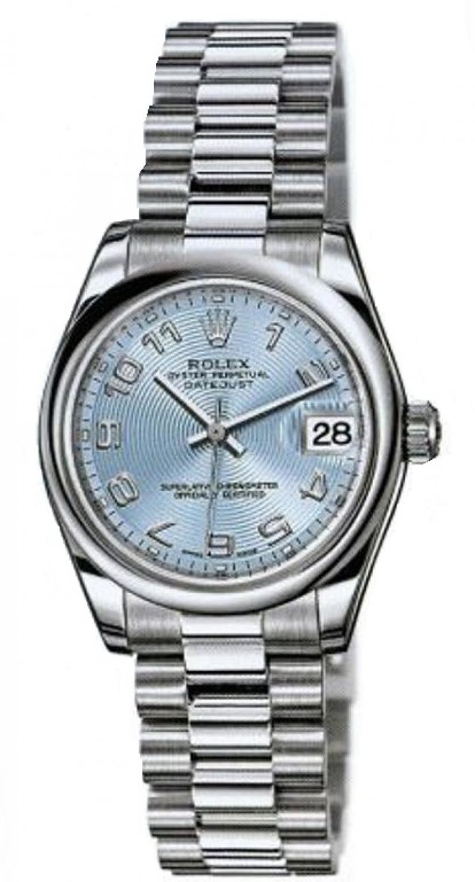 Rolex 178246 ice blue Datejust Ladies Platinum