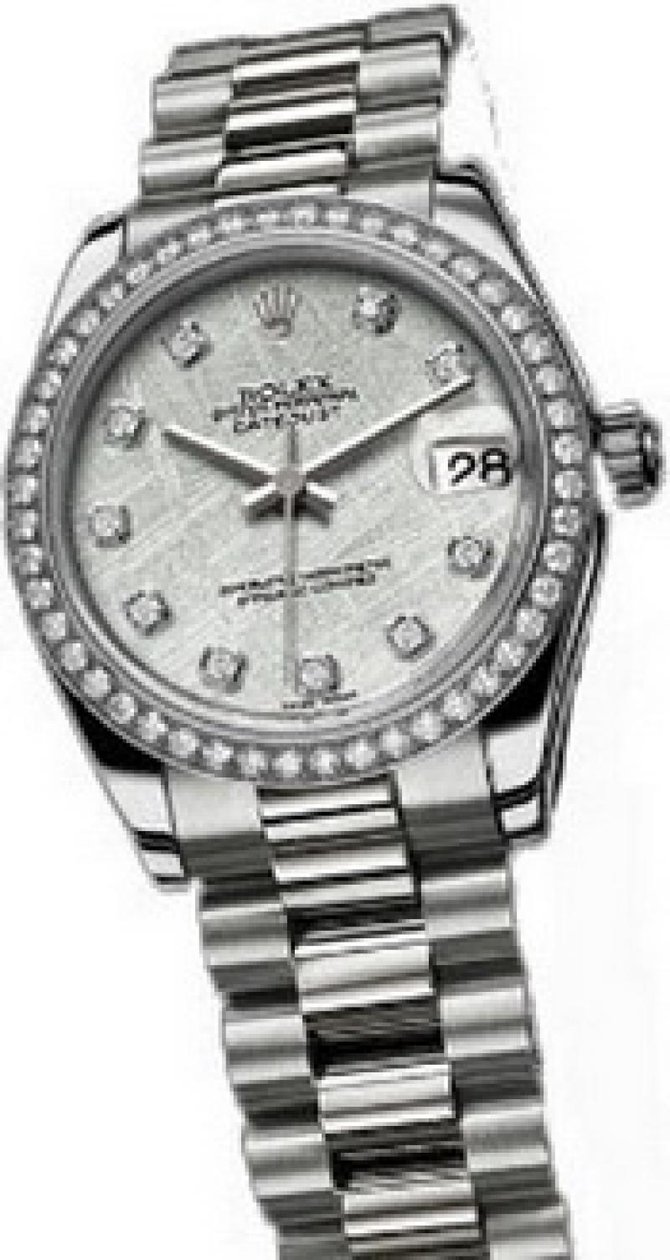 Rolex 178286 meteorite Datejust Ladies Platinum
