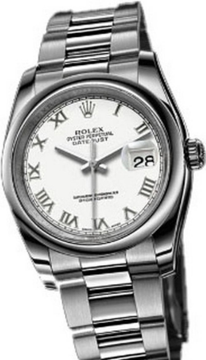 Rolex 116200 white Datejust Steel - фото 1