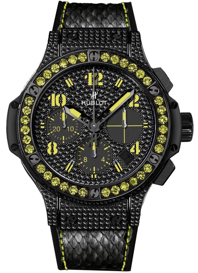 Hublot 341.SV.9090.PR.0911 Big Bang 41mm Ladies Black Fluo Yellow Limited Edition 250 - фото 1