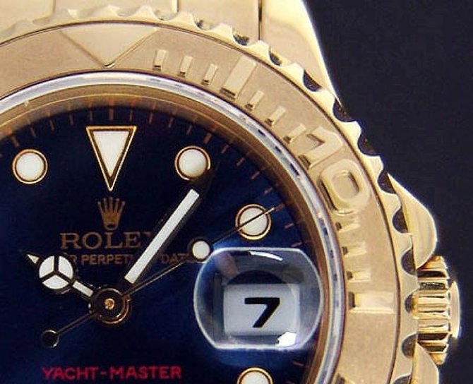 Rolex 169628 Blue Yacht Master II Yacht-Master 29mm Yellow Gold - фото 2