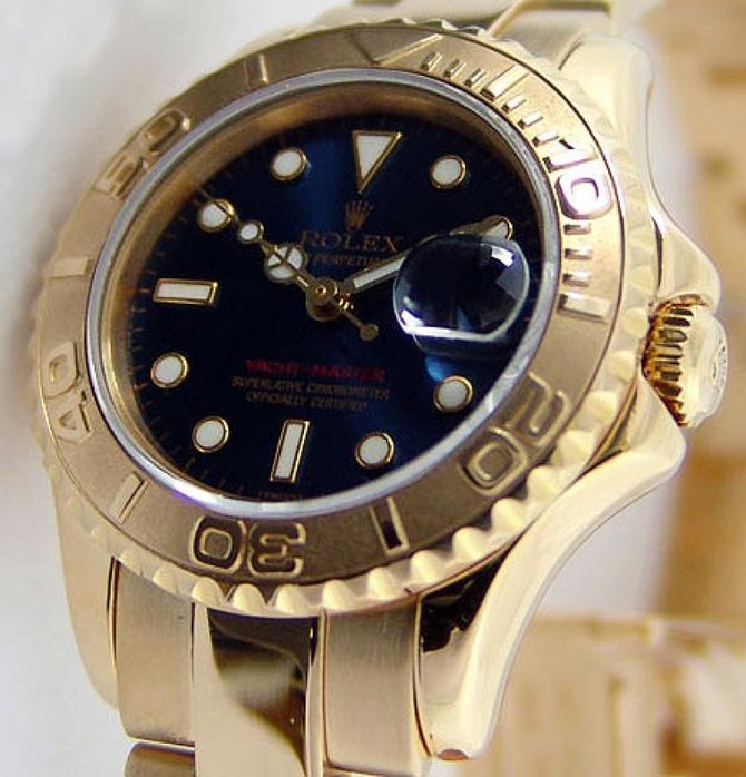 Rolex 169628 Blue Yacht Master II Yacht-Master 29mm Yellow Gold - фото 3