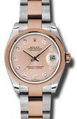 Rolex Часы Rolex Datejust Ladies 178241 pchdo Steel and Everose Gold