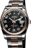 Rolex Часы Rolex Datejust 116201 black Steel and Everose Gold