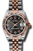 Rolex Часы Rolex Datejust Ladies 178271 bkcaj Steel and Everose Gold