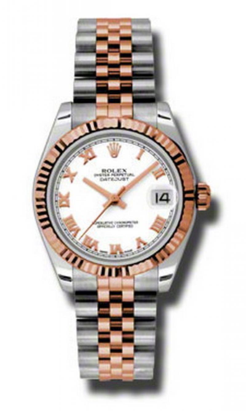 178271 wrj Rolex Steel and Everose Gold Datejust Ladies