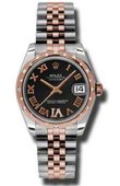 Rolex Часы Rolex Datejust Ladies 178341 bkdrj Steel and Everose Gold