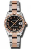Rolex Часы Rolex Datejust Ladies 178341 bkdro Steel and Everose Gold