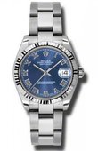 Rolex Часы Rolex Datejust Ladies 178274 blro Steel and White Gold