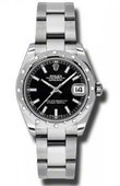 Rolex Datejust Ladies 178344 bkio Steel and White Gold