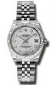 Rolex Datejust Ladies 178344 mdj Steel and White Gold