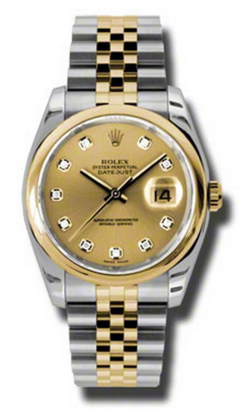 116203 chdj Rolex Steel and Yellow Gold Datejust