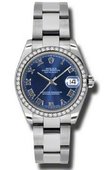 Rolex Datejust Ladies 178384 blro Steel and White Gold