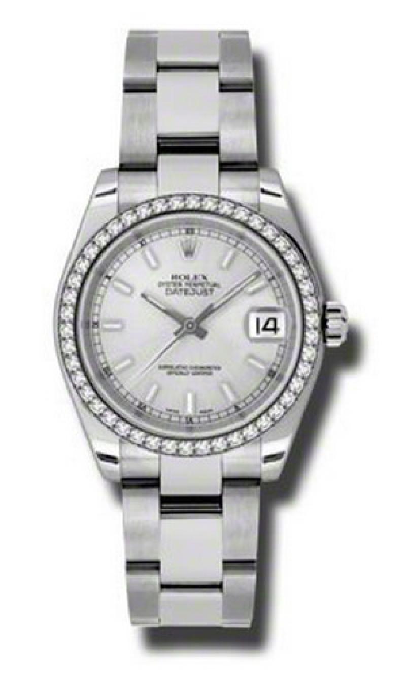 178384 sio Rolex Steel and White Gold Datejust Ladies
