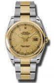 Rolex Часы Rolex Datejust 116203 chso Steel and Yellow Gold