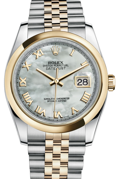 116203 mrj Rolex Steel and Yellow Gold Datejust