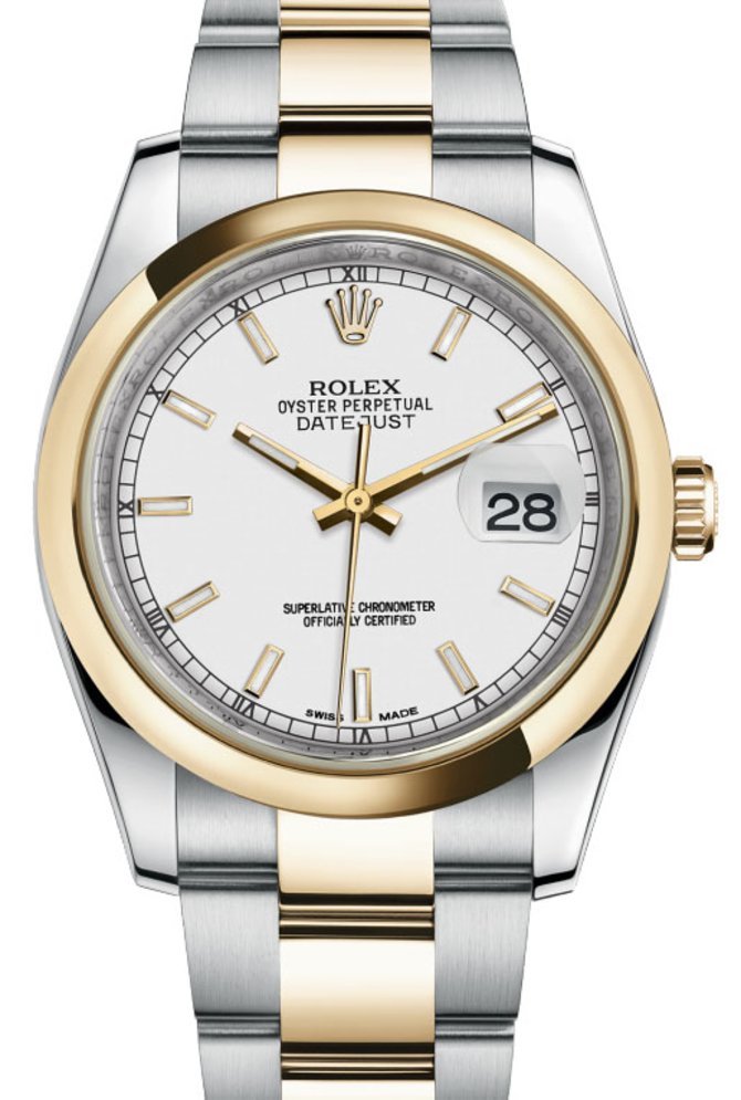 Rolex 116203 wso Datejust Steel and Yellow Gold