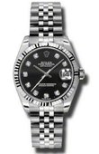 Rolex Datejust Ladies 178274 bkdj Steel and White Gold