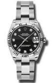 Rolex Часы Rolex Datejust Ladies 178274 bkdo Steel and White Gold