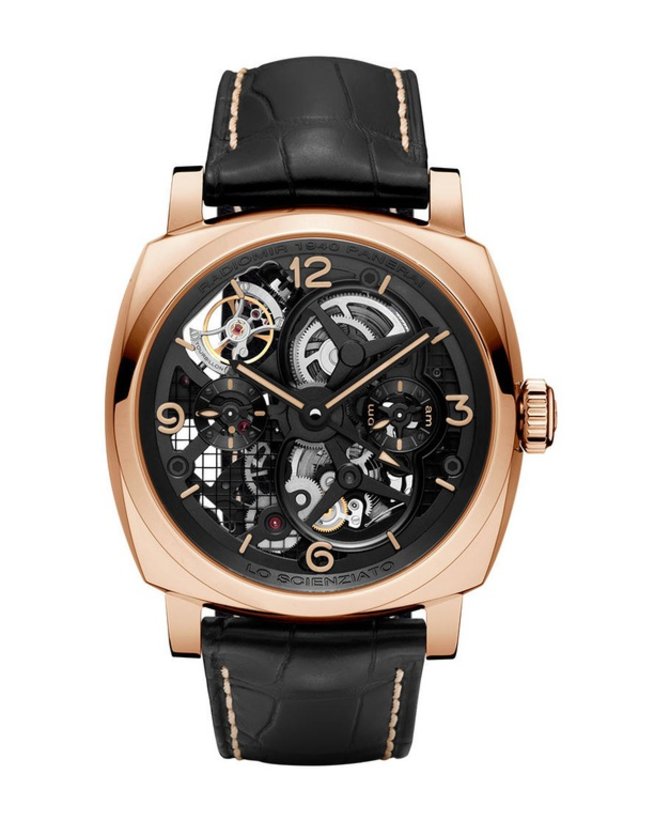 Officine Panerai PAM00559 Radiomir 1940 Lo Scienziato Tourbillon GMT Oro Rosso