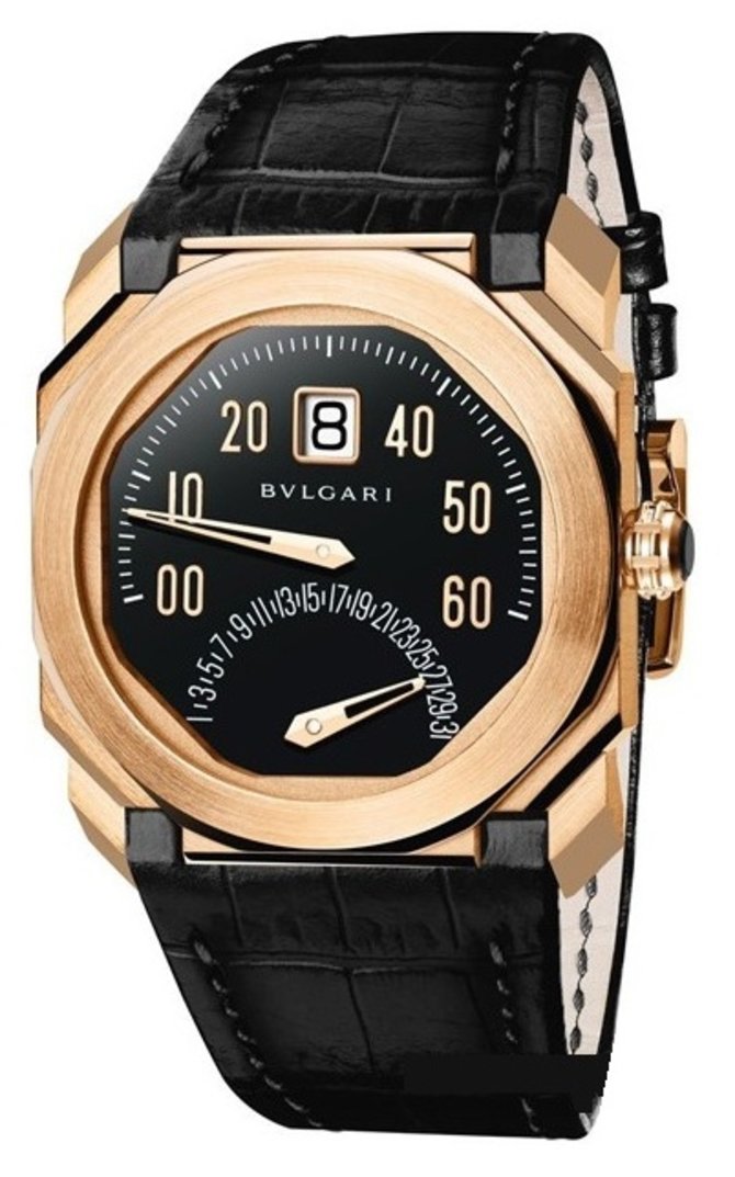 Bvlgari 102370 BGOP38BBGLDBR Octo Bi-Retrograd