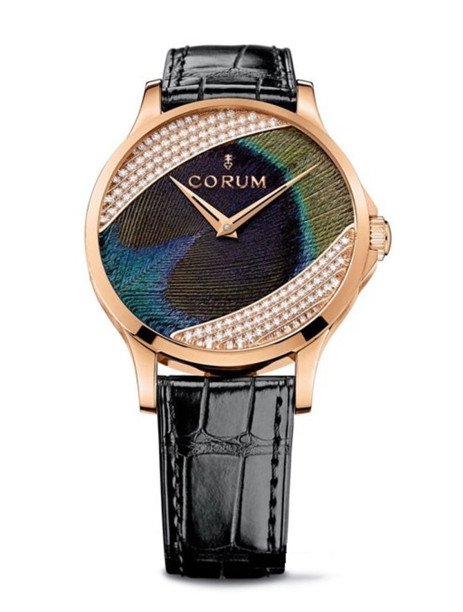 Corum C082/02325 - 082.601.55/0001 PL91 Heritage Feather Peacock Gold