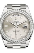 Rolex Day-Date 228349RBR-0001 40 mm White Gold Diamonds