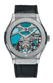 Hublot Classic Fusion 502.NX.0003.LR Tourbillon Titanium Blue Vitrail