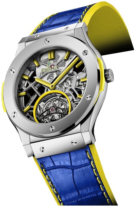 505.NS.0190.LR.GUG15 Hublot Tourbillon Skeleton Guga Kuerten  Classic Fusion