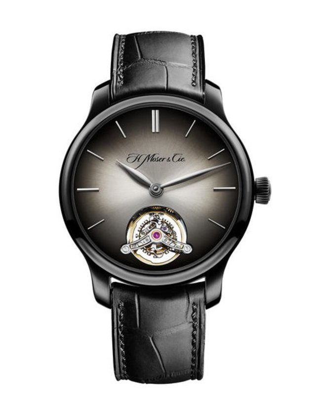 H. Moser 1802-0500 Small Seconds Endeavour Tourbillon DLC Titanium