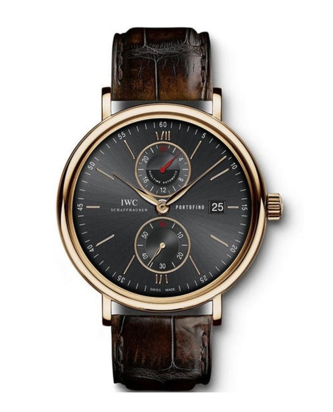 IWC Dual Time Red Gold Portofino 45 mm