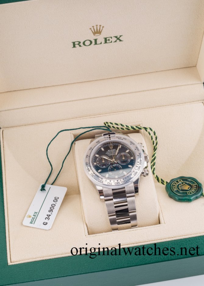 Rolex 116509-0071 Daytona Cosmograph White Gold Blue Dial - фото 8