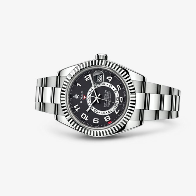 Rolex 326939 Black Arabic Sky-Dweller 42 mm White Gold - фото 2