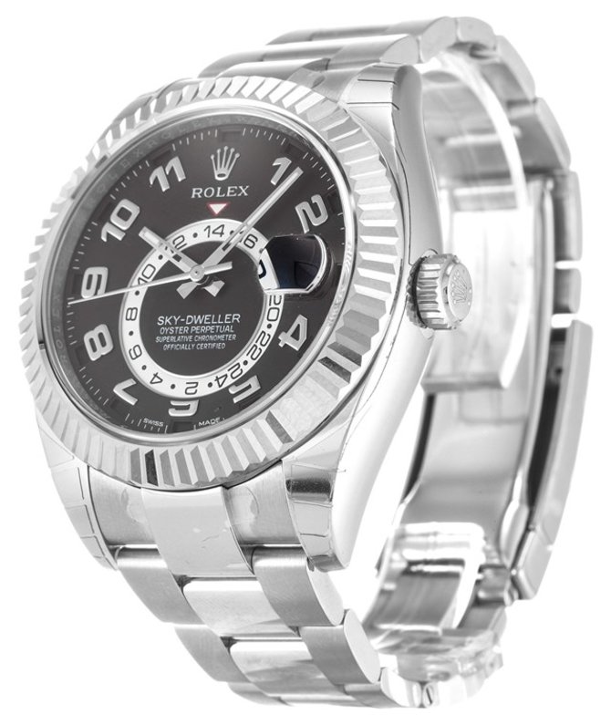 Rolex 326939 Black Arabic Sky-Dweller 42 mm White Gold - фото 3