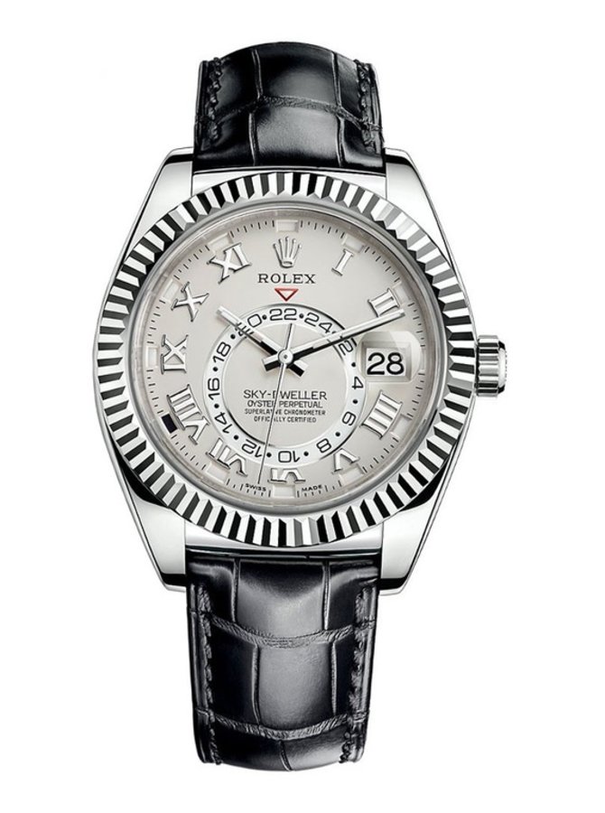 Rolex 326139 Ivory Roman Sky-Dweller 42 mm White Gold