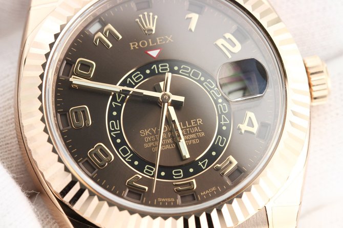 Rolex 326935 Chocolate Arabic Sky-Dweller 42 mm Everose Gold - фото 2