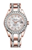 Rolex Datejust Ladies 80285-0023 Pearlmaster Everose Gold 29 mm
