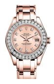 Rolex Datejust Ladies 80285-0011 Pearlmaster Everose Gold 29 mm