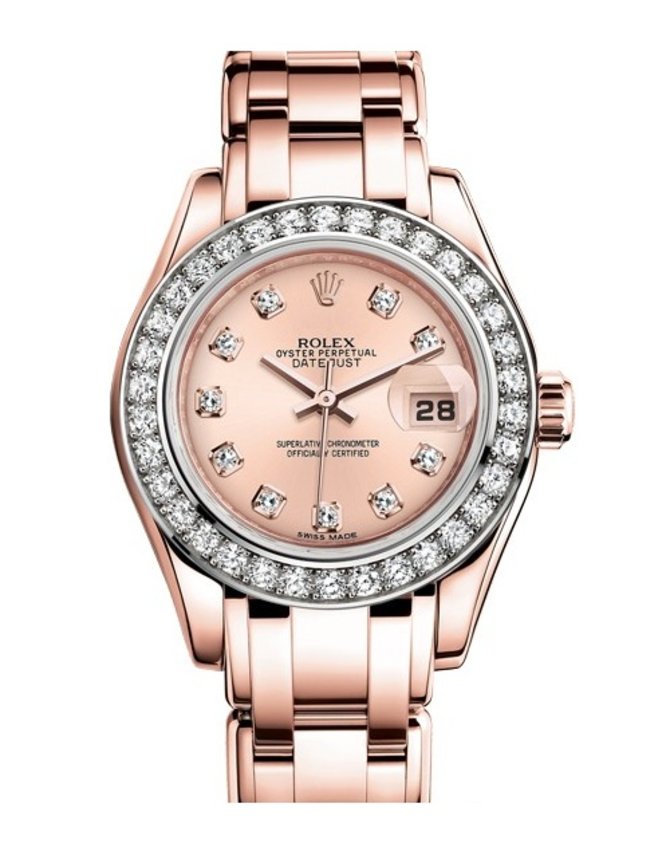Rolex 80285-0011 Datejust Ladies Pearlmaster Everose Gold 29 mm