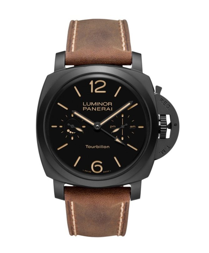 Officine Panerai PAM00396 Luminor 1950 Tourbillon GMT Ceramica