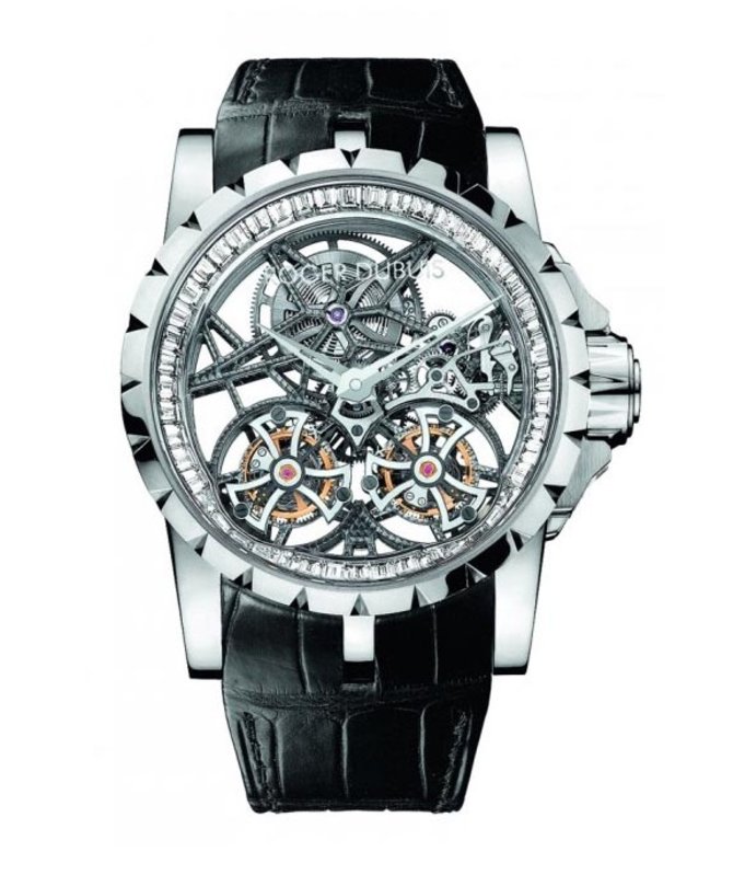 Roger Dubuis EX45-01SQ-20-00/SX000/B Excalibur Skeleton Double Flying Tourbillon