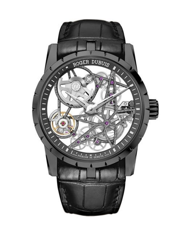Roger Dubuis RDDBEX0424 Excalibur Automatic Skeleton In Black DLC Titanium