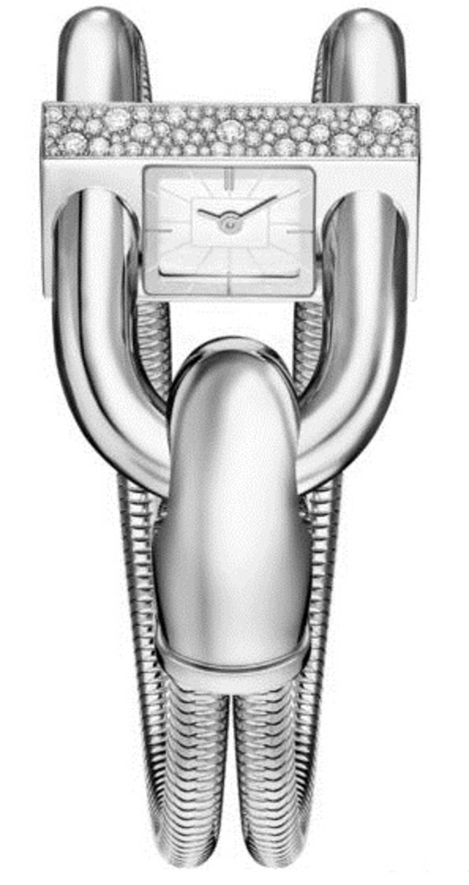 Van Cleef & Arpels Cadenas Sertie Bracelet Or White Gold Womens watches Diamond Set