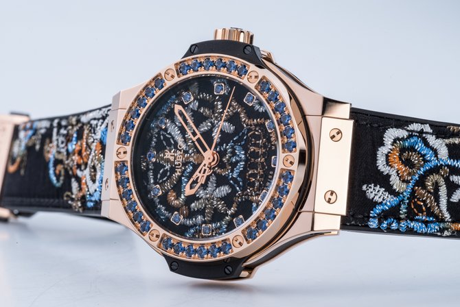 Hublot 343.PS.6599.NR.1201 Big Bang 41mm Ladies Broderie Sugar Skull Gold - фото 7