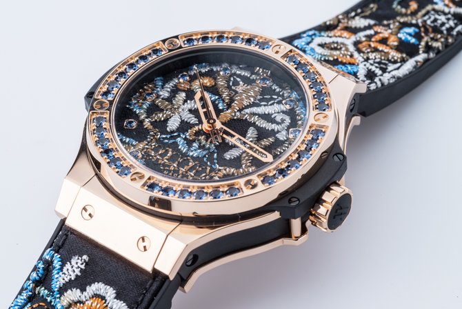 Hublot 343.PS.6599.NR.1201 Big Bang 41mm Ladies Broderie Sugar Skull Gold - фото 9